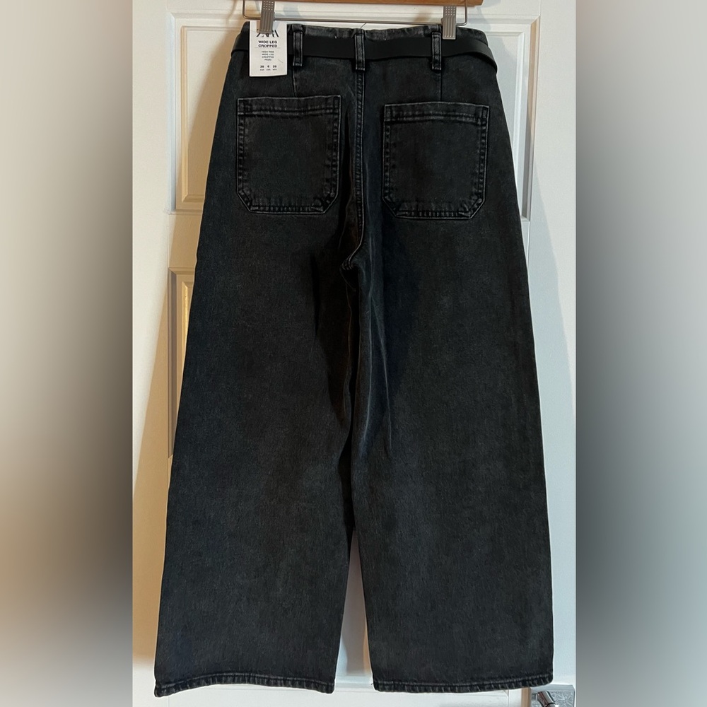 Zara Women Black Jeans, SIZE 6, NEW WITH TAGS - Picture 2 of 6